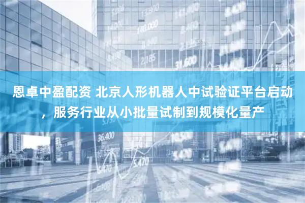 恩卓中盈配资 北京人形机器人中试验证平台启动，服务行业从小批量试制到规模化量产